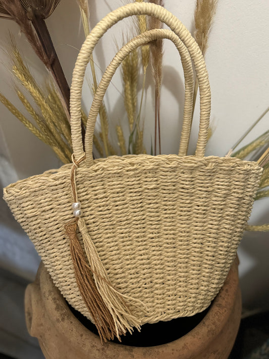 Sac bandoulière grand beige