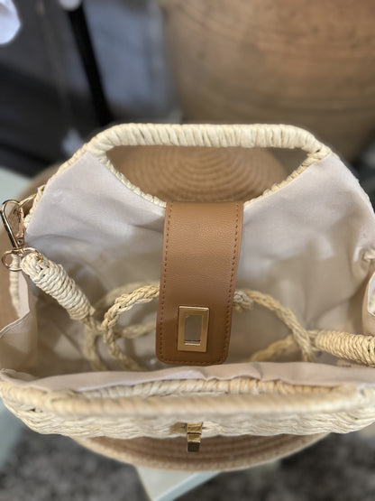 Sac été à bandoulière petit beige